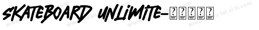 Skateboard Unlimite字体转换